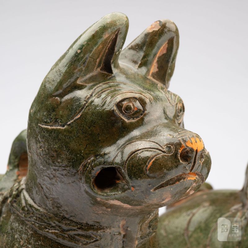    漢 綠釉犬兩點 - 图6